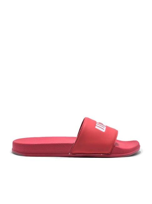 woodland men's red slides