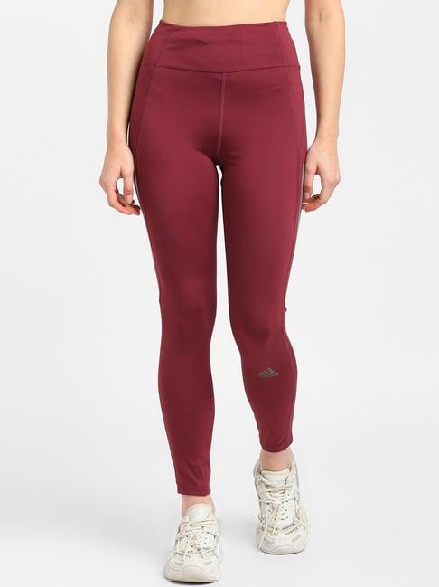 adidas maroon how we do tights b