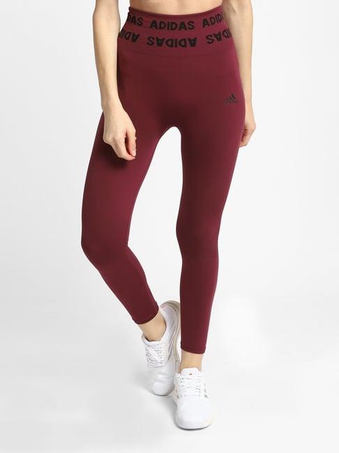 adidas maroon response six-w tights