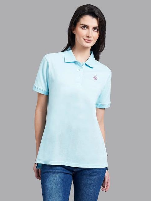 beverly hills polo club blue polo t-shirt