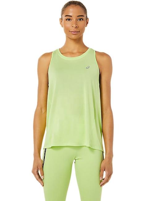 asics lime green regular fit t-shirt