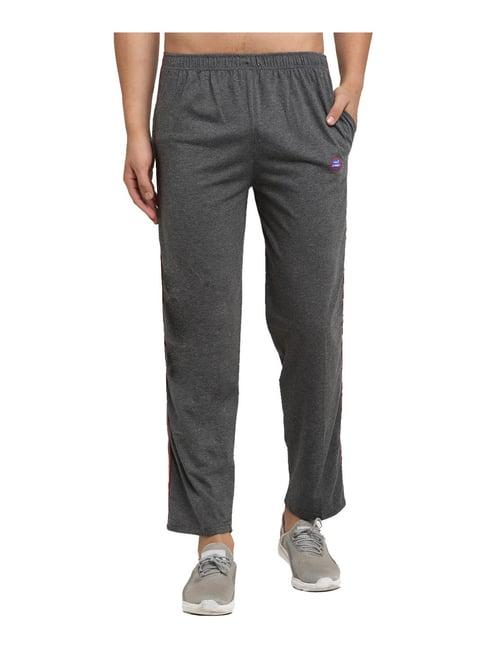 vimal jonney dark grey regular fit trackpants