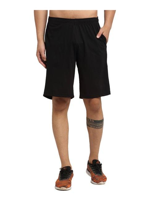 vimal jonney black regular fit shorts