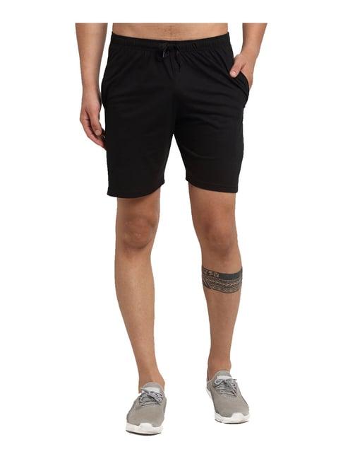 vimal jonney black regular fit shorts