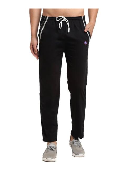 vimal jonney black regular fit trackpants