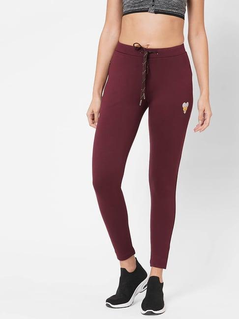 sweet dreams burgundy mid rise tights