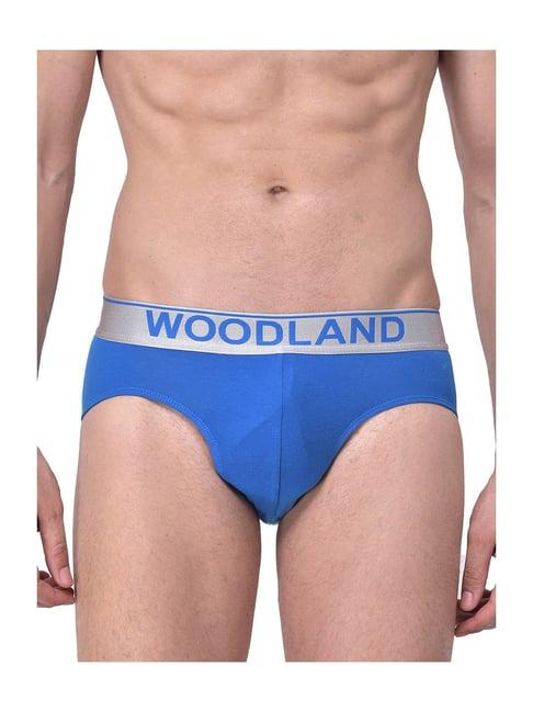 woodland aqua blue printed briefs