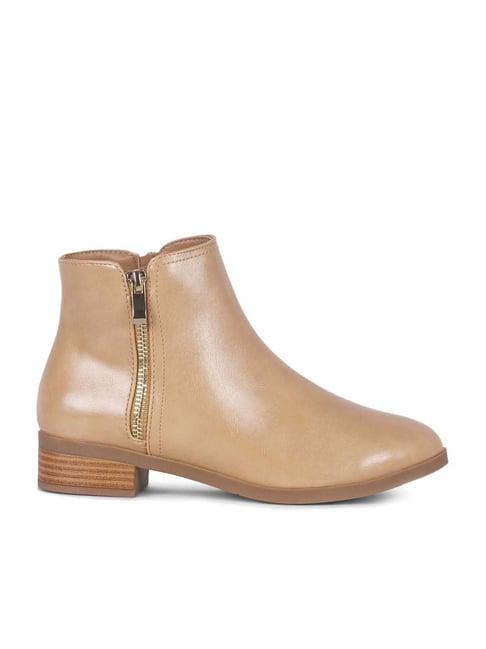 london rag women's tan casual booties