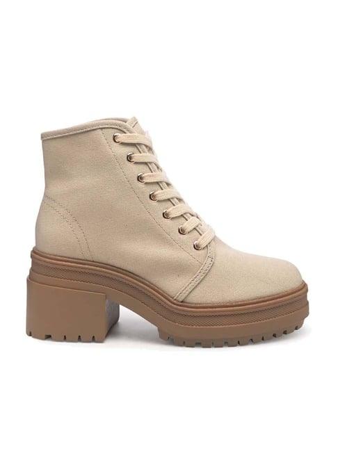 london rag women's beige casual booties