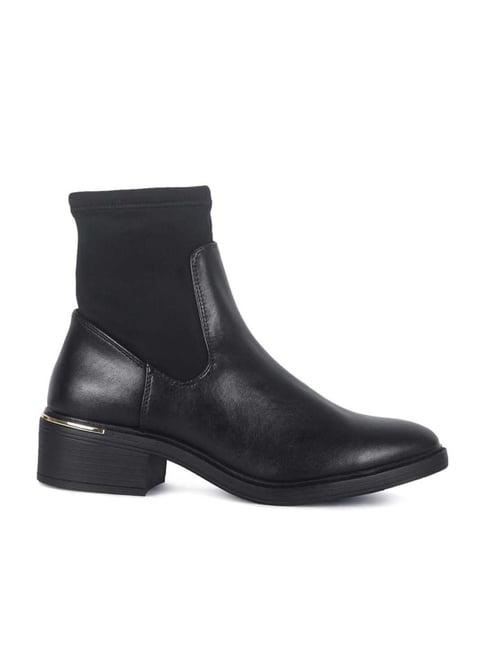 london rag women's black casual booties