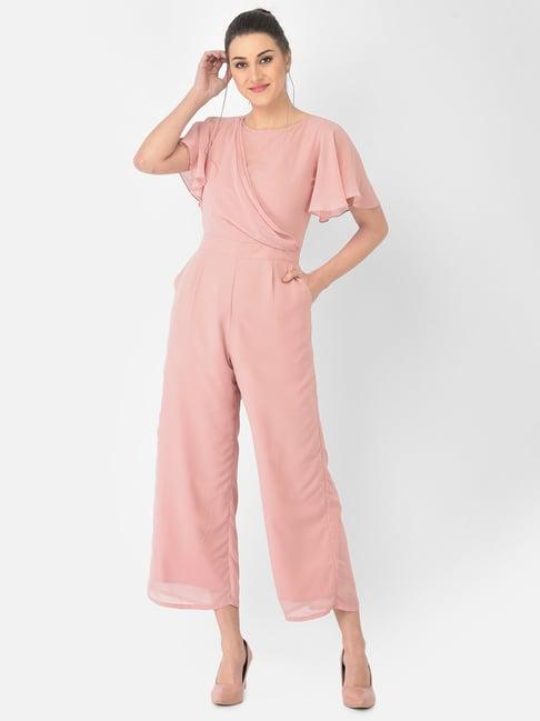 eavan pink round neck jumpsuit