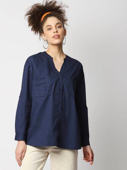 remanika blue regular fit shirt