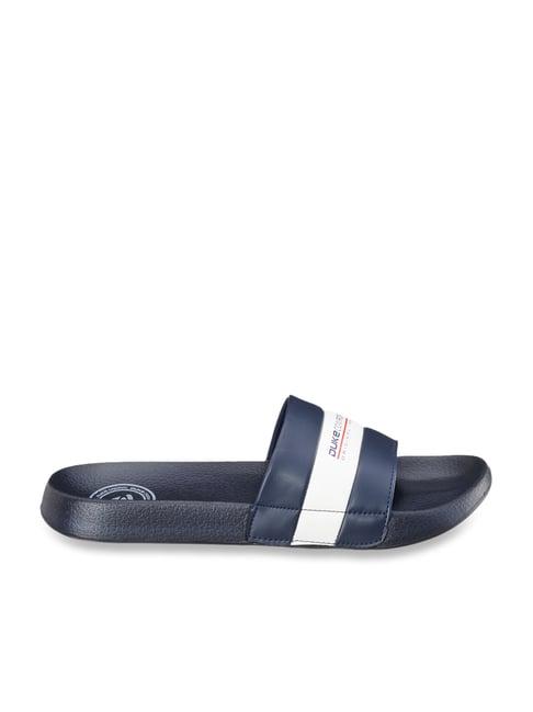 duke men's navy slides