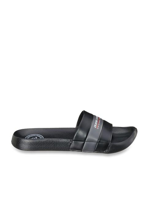 duke men's black slides