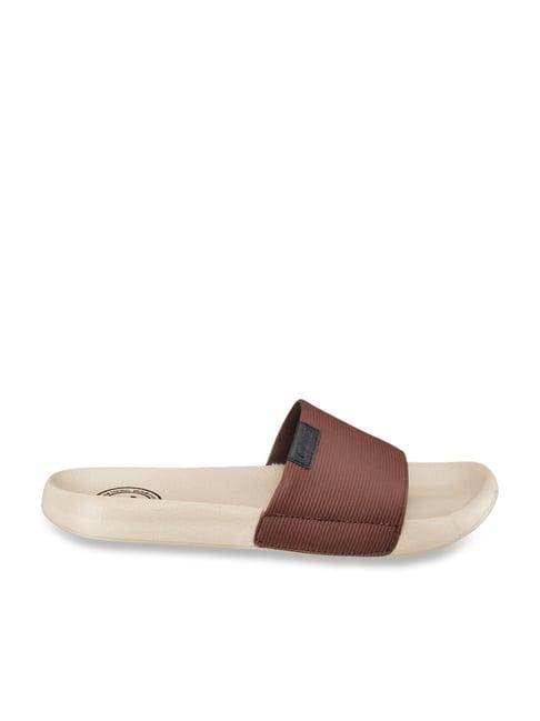 duke men's brown slides