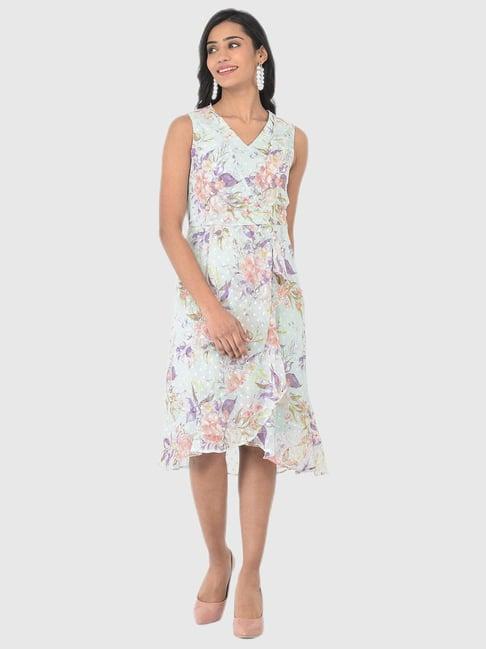 latin quarters blue floral print dress