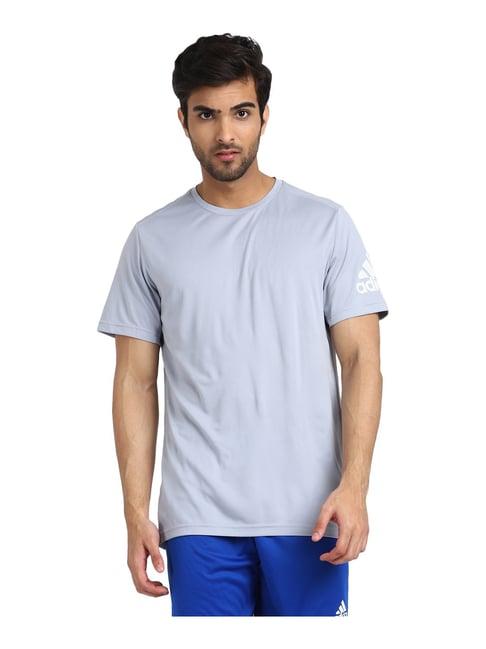 adidas silver round neck t-shirt