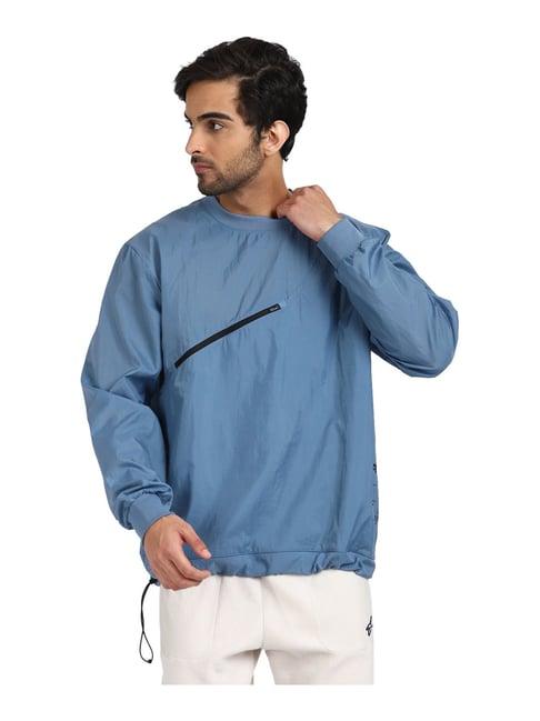 reebok blue full sleeves round neck sweatshirt