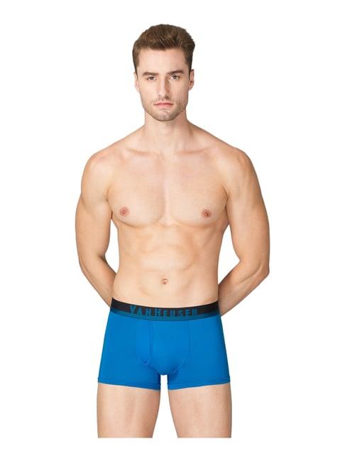 van heusen swift dry breathable solid air series trunks - mykonos blue