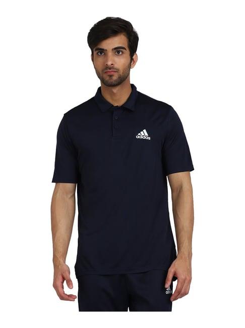 adidas blue polo t-shirt