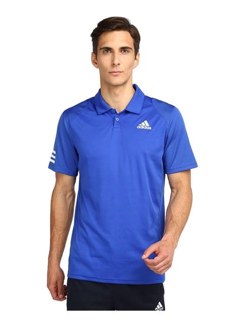 adidas blue polo t-shirt