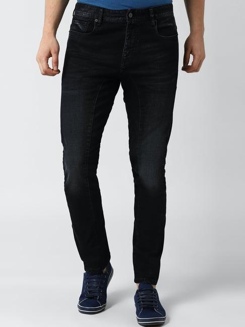 peter england black slim fit jeans