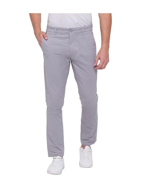 being human mid grey slim fit trousers