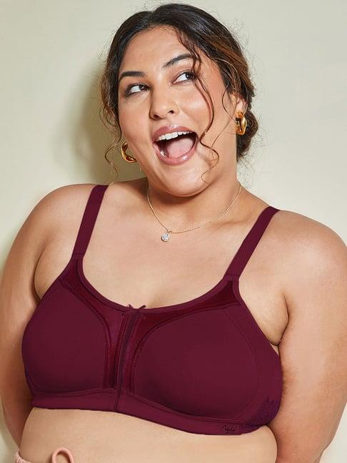 nykd wine non wired non padded full coverage bra