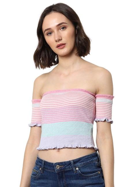 only cloud dancer striped top