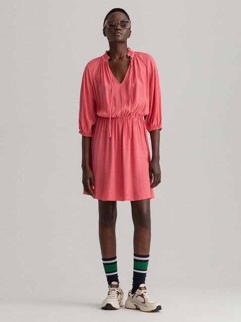 gant pink knee-length a-line dress