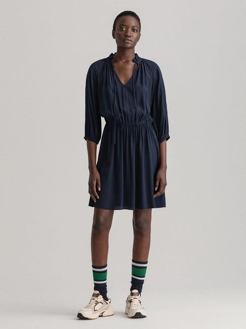 gant blue knee-length a-line dress