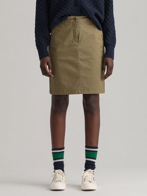 gant green above knee skirt