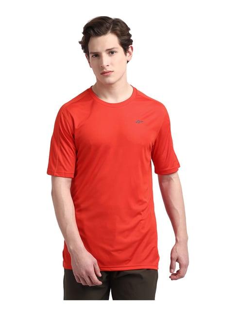 reebok red round neck t-shirt