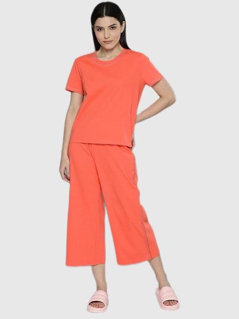 chemistry coral pajama set