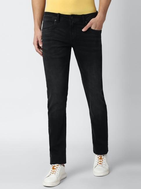 peter england black skinny fit jeans