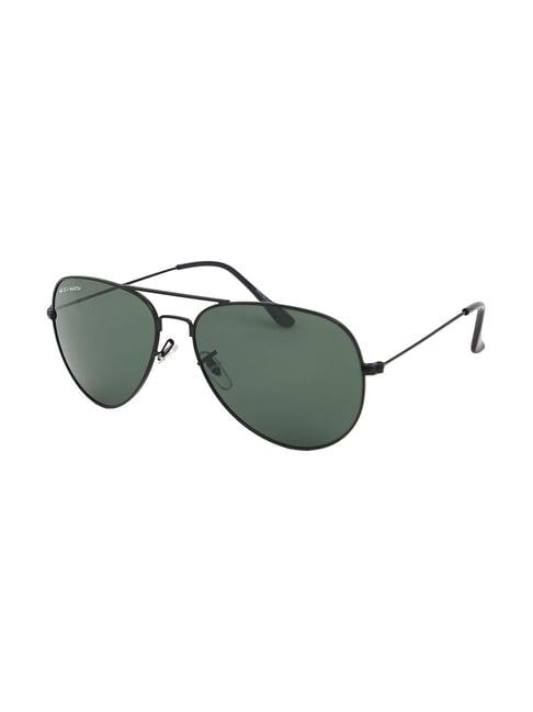 micelo martin dark green polarized aviator unisex sunglasses