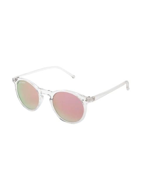 micelo martin pink polarized round sunglasses for women