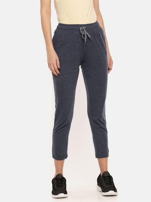 dollar missy blue melange textured trackpants