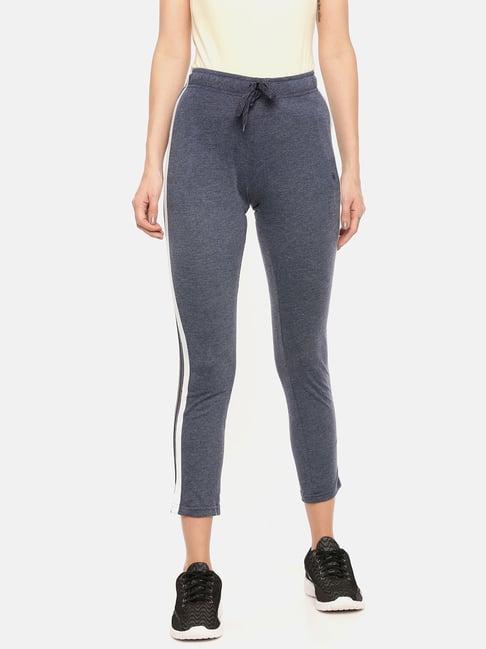 dollar missy blue melange textured trackpants