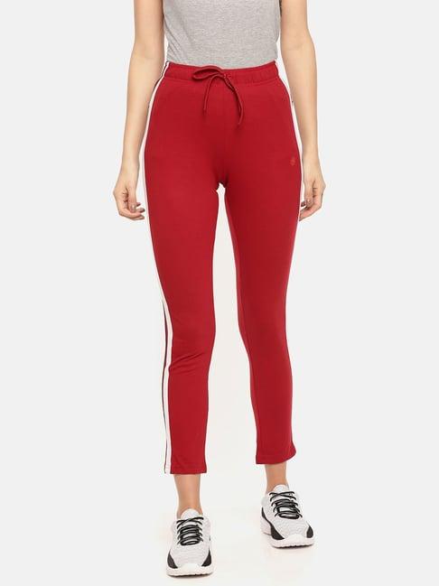 dollar missy red regular fit trackpants