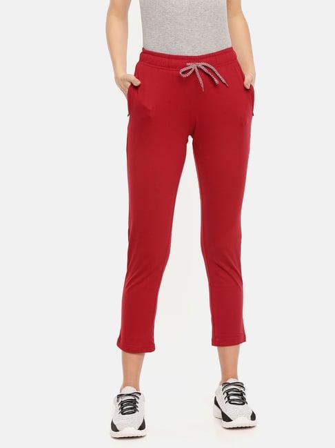 dollar missy red regular fit trackpants