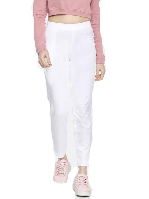 dollar missy white regular fit cigarette trousers