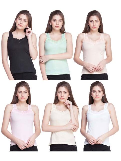 dollar missy multicolor lace camisole (pack of 6)