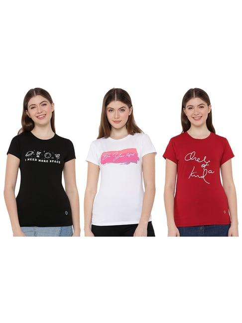 dollar missy multicolor graphic print t-shirt (pack of 3)