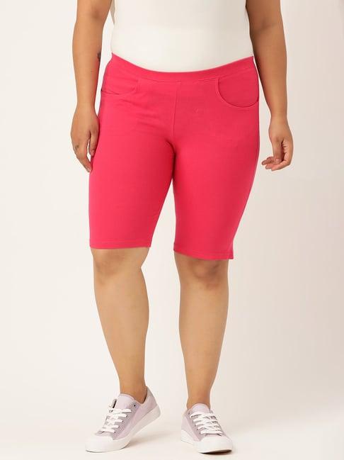 therebelinme pink cotton shorts