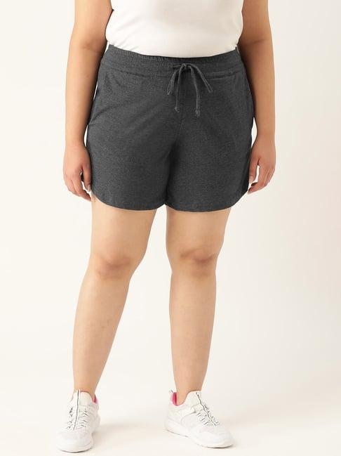 therebelinme grey cotton shorts