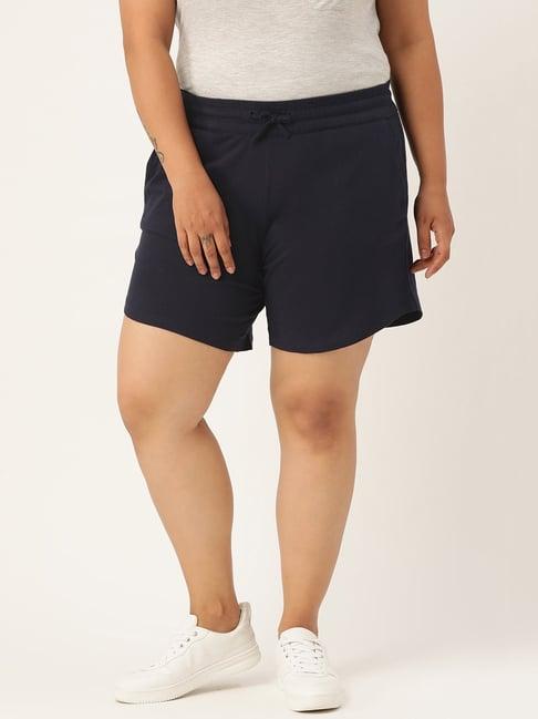 therebelinme navy cotton shorts