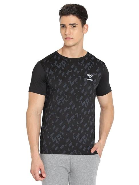 hummel black round neck t-shirt