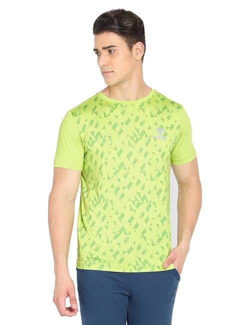 hummel green round neck t-shirt