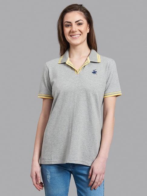 beverly hills polo club grey regular fit t shirt